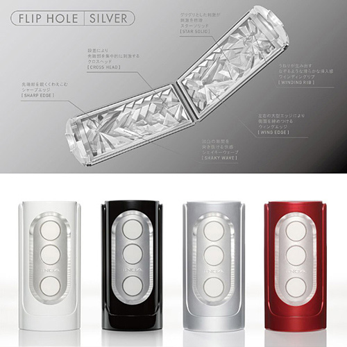 日本 TENGA FLIP HOLE SILVER 異次元壓力式重複使用體位杯 黏著 銀色 雷標正品